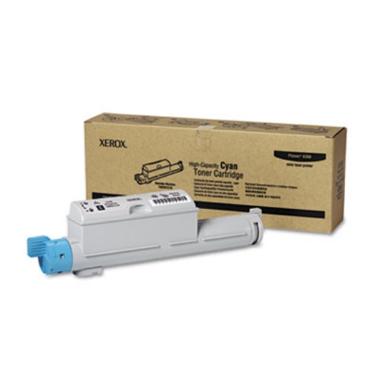 Picture of 106R01218 High-Yield Toner, 12,000 Page-Yield, Cyan