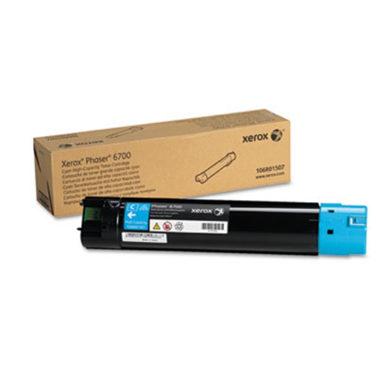 Picture of 106R01507 High-Yield Toner, 12,000 Page-Yield, Cyan