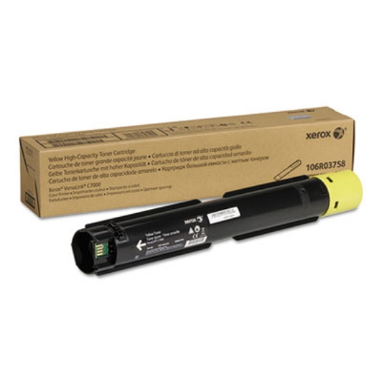 Picture of 106R03758 High-Yield Toner, 10,100 Page-Yield, Yellow