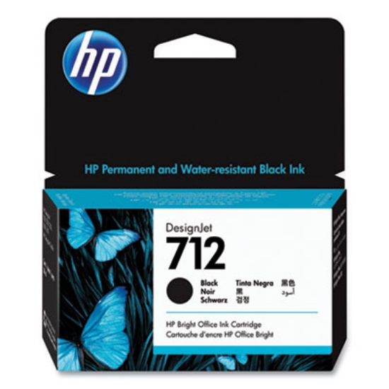 Picture of HP 712, (3ED70A) Black Original Ink Cartridge