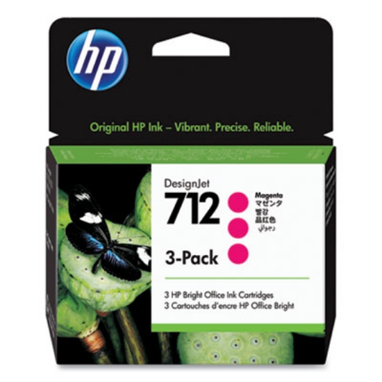 Picture of HP 712, (3ED78A) 3-Pack Magenta Original Ink Cartridges