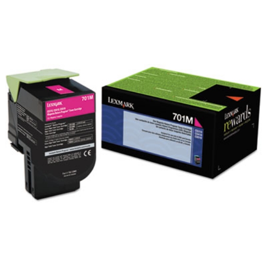 Picture of 70C10M0 Return Program Toner, 1,000 Page-Yield, Magenta