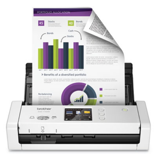 Picture of ADS1700W Wireless Compact Color Desktop Scanner with Duplex and Touchscreen