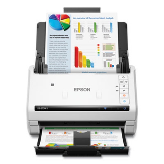 Picture of DS-575W II Wireless Color Duplex Document Scanner, 600 dpi Optical Resolution, 50-Sheet Duplex Auto Document Feeder