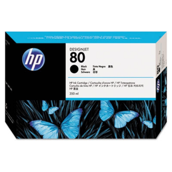 Picture of HP 80, (C4871A) Black Original Ink Cartridge