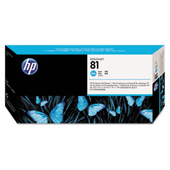 Picture of HP 81, (C4951A) Cyan Printhead and Cleaner