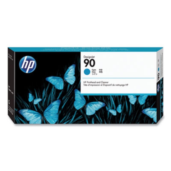 Picture of HP 90, (C5055A) Cyan Printhead and Cleaner