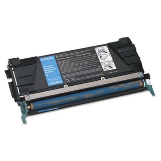 Picture of C5220CS Return Program Toner, 3,000 Page-Yield, Cyan