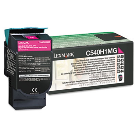 Picture of C540H1MG Return Program High-Yield Toner, 2,000 Page-Yield, Magenta