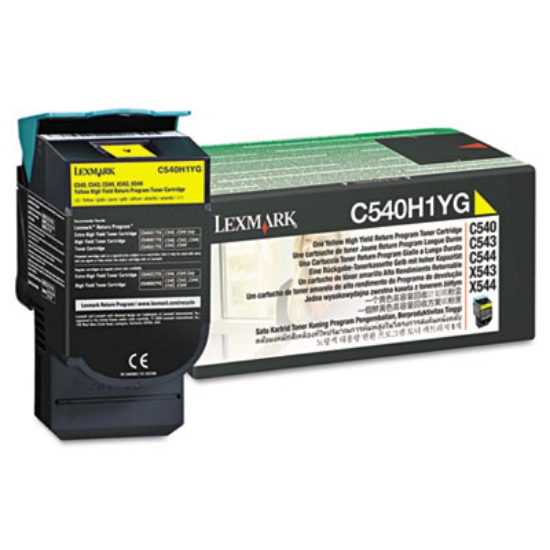 Picture of C540H1YG Return Program High-Yield Toner, 2,000 Page-Yield, Yellow