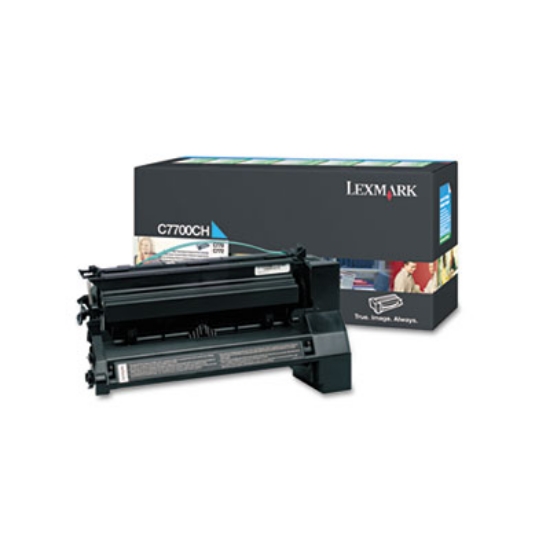 Picture of C7700CH Return Program High-Yield Toner, 10,000 Page-Yield, Cyan