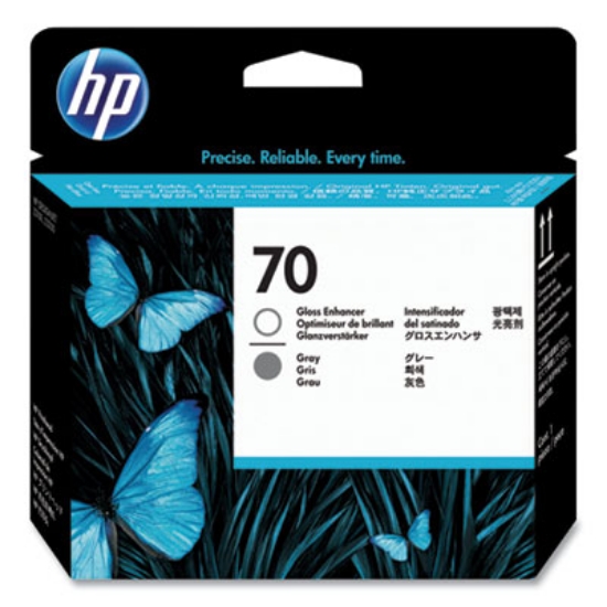 Picture of HP 70, (C9410A) Gloss Enhancer/Gray Printhead