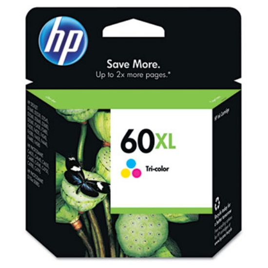 Picture of HP 60XL, (CC644WN) High-Yield Tri-Color Original Ink Cartridge