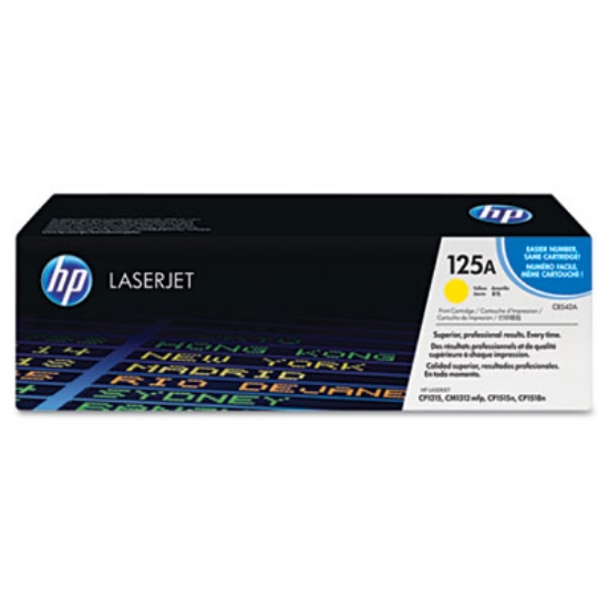 Picture of HP 125A, (CB542A) Yellow Original LaserJet Toner Cartridge