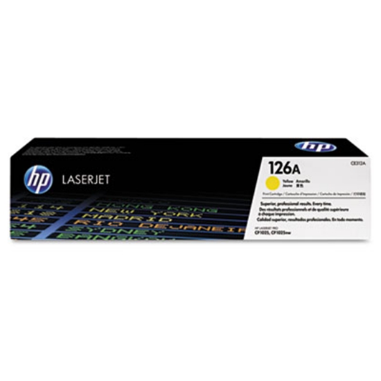 Picture of HP 126A, (CE312A) Yellow Original LaserJet Toner Cartridge