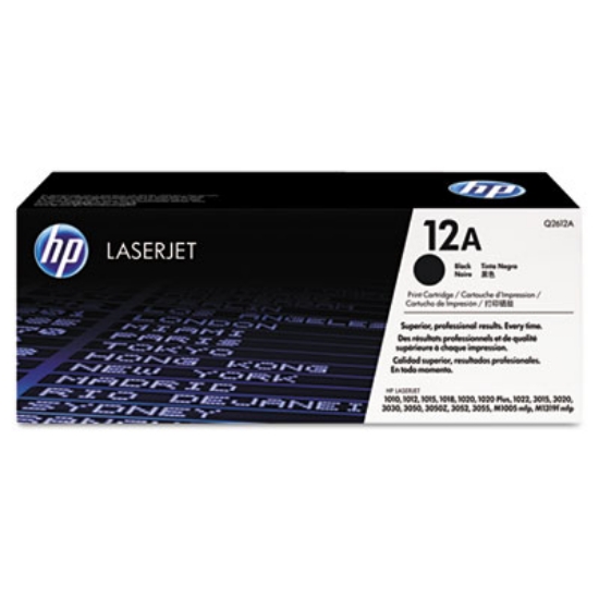 Picture of HP 12A, (Q2612A-G) Black Original LaserJet Toner for US Government