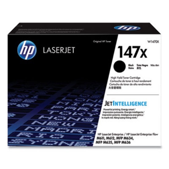 Picture of HP 147X, (W1470X-G) High-Yield Black Original LaserJet Toner Cartridge