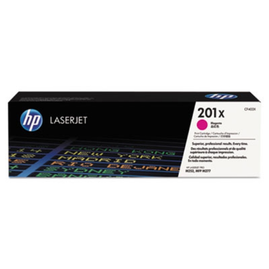 Picture of HP 201X, (CF403X) High-Yield Magenta Original LaserJet Toner Cartridge