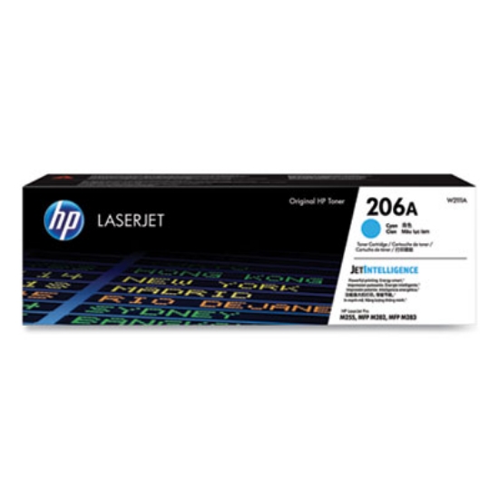 Picture of HP 206A, (W2111A) Cyan Original LaserJet Toner Cartridge