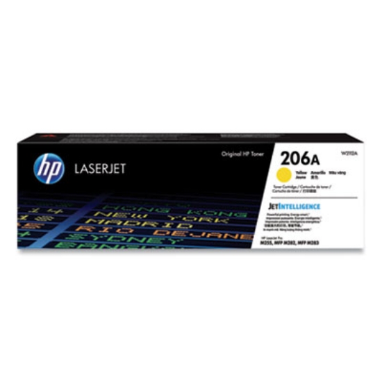 Picture of HP 206A, (W2112A) Yellow Original LaserJet Toner Cartridge