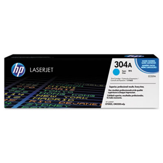 Picture of HP 304A, (CC531A) Cyan Original LaserJet Toner Cartridge