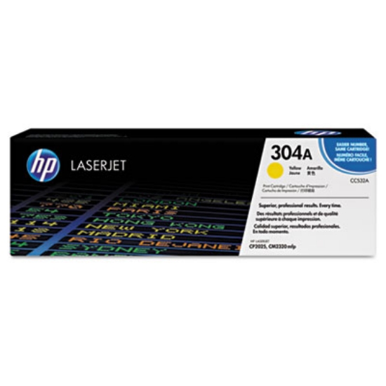 Picture of HP 304A, (CC532A-G) Yellow Original LaserJet Toner for US Government