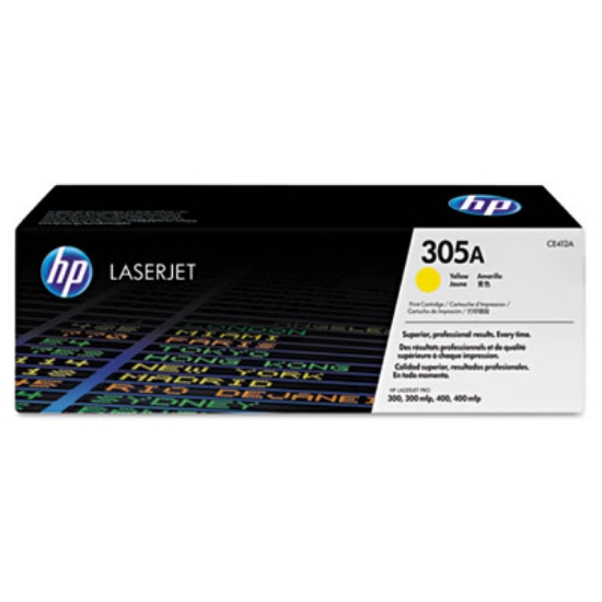 Picture of HP 305A, (CE412A) Yellow Original LaserJet Toner Cartridge