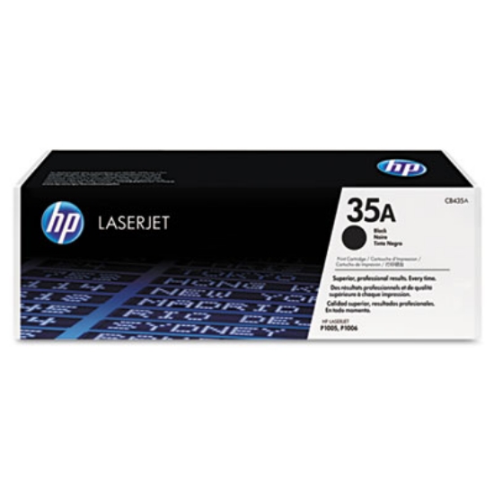 Picture of HP 35A, (CB435A) Black Original LaserJet Toner Cartridge