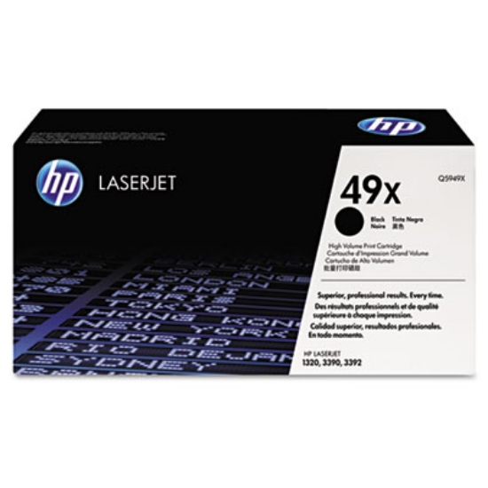 Picture of HP 49X, (Q5949X) High-Yield Black Original LaserJet Toner Cartridge