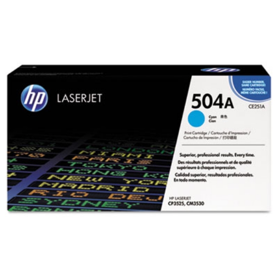 Picture of HP 504A, (CE251A-G) Cyan Original LaserJet Toner Cartridge for US Government