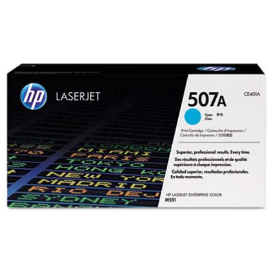 Picture of HP 507A, (CE401A) Cyan Original LaserJet Toner Cartridge