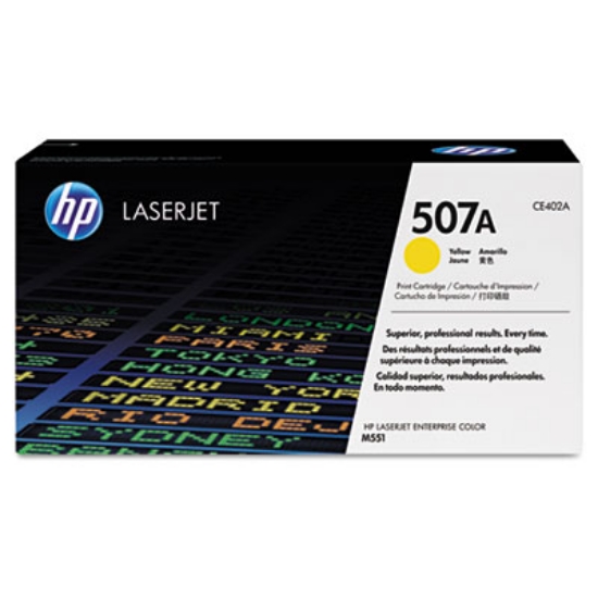 Picture of HP 507A, (CE402A) Yellow Original LaserJet Toner Cartridge