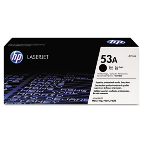 Picture of HP 53A, (Q7553A) Black Original LaserJet Toner Cartridge