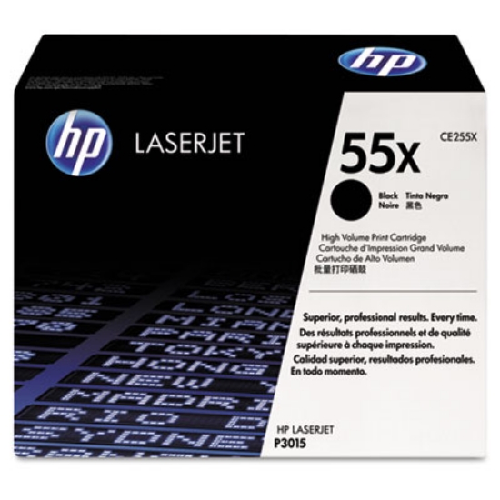 Picture of HP 55X, (CE255X) High-Yield Black Original LaserJet Toner Cartridge