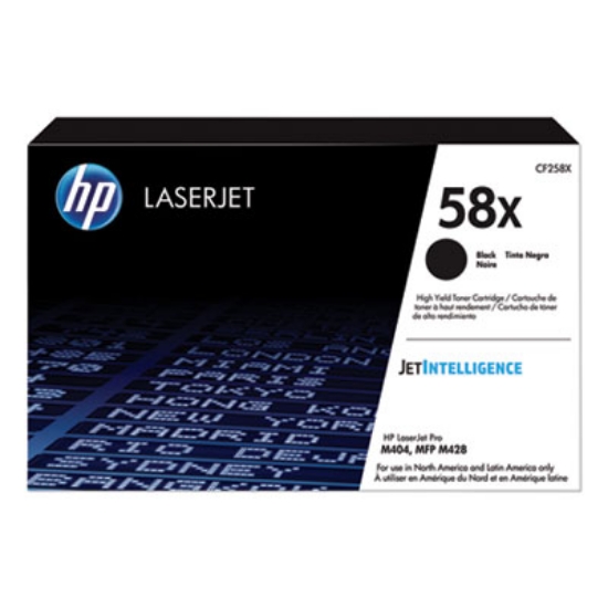 Picture of HP 58X, (CF258X) High-Yield Black Original LaserJet Toner Cartridge