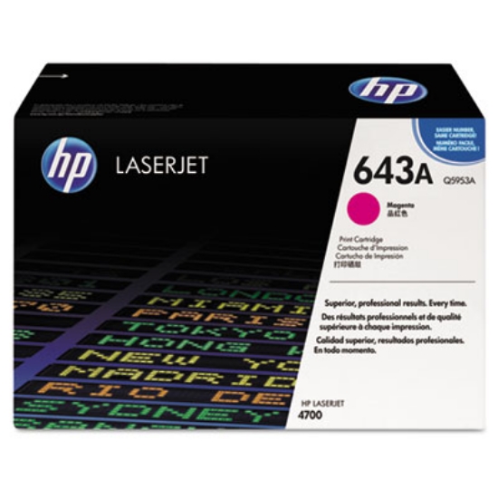 Picture of HP 643A, (Q5953A) Magenta Original LaserJet Toner Cartridge