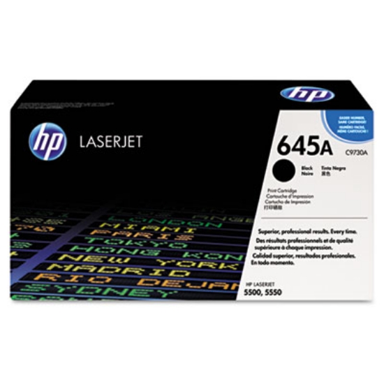 Picture of HP 645A, (C9730A) Black Original LaserJet Toner Cartridge