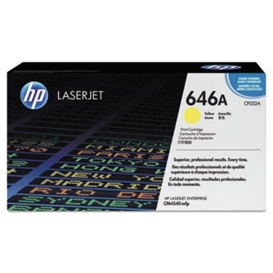 Picture of HP 646A, (CF032A) Yellow Original LaserJet Toner Cartridge