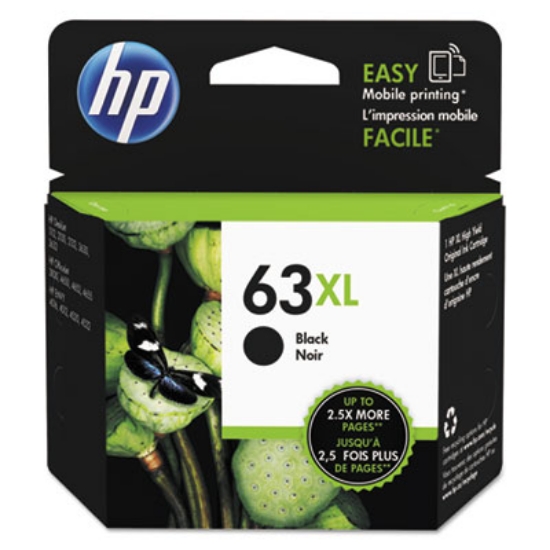 Picture of HP 63XL, (F6U64AN) High-Yield Black Original Ink Cartridge