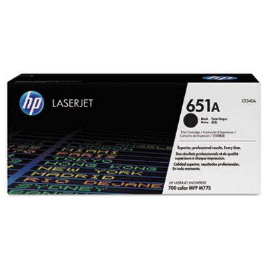 Picture of HP 651A, (CE340A-G) Black Original LaserJet Toner Cartridge for US Government