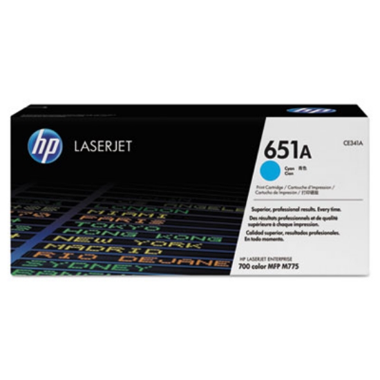 Picture of HP 651A, (CE341A-G) Cyan Original LaserJet Toner Cartridge for US Government