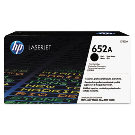 Picture of HP 652A, (CF320A) Black Original LaserJet Toner Cartridge