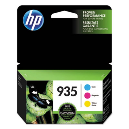 Picture of HP 935, (N9H65FN) 3-Pack Cyan/Magenta/Yellow Original Ink Cartridges