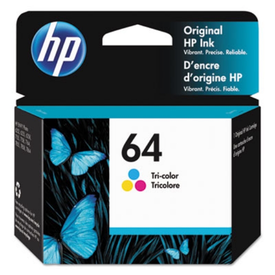 Picture of HP 64, (N9J89AN) Tri-Color Original Ink Cartridge