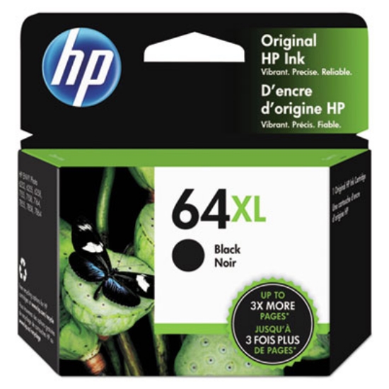 Picture of HP 64XL, (N9J92AN) High-Yield Black Original Ink Cartridge