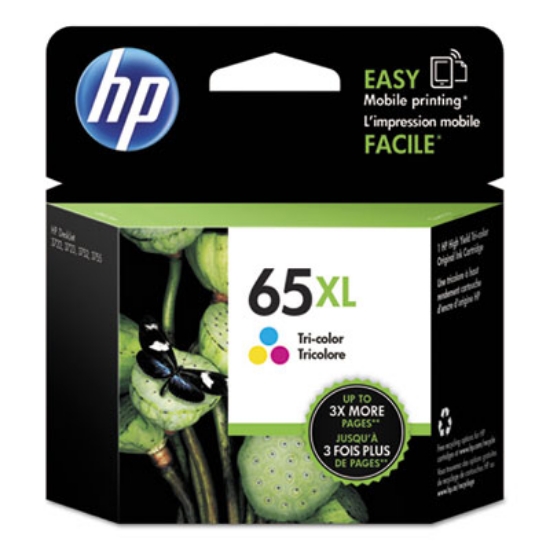 Picture of HP 65XL, (N9K03AN) High-Yield Tri-Color Original Ink Cartridge