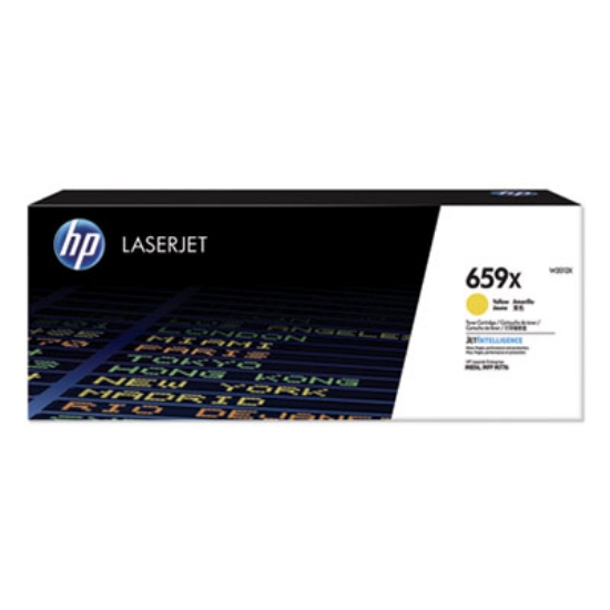 Picture of HP 659X, (W2012X) High-Yield Yellow Original LaserJet Toner Cartridge