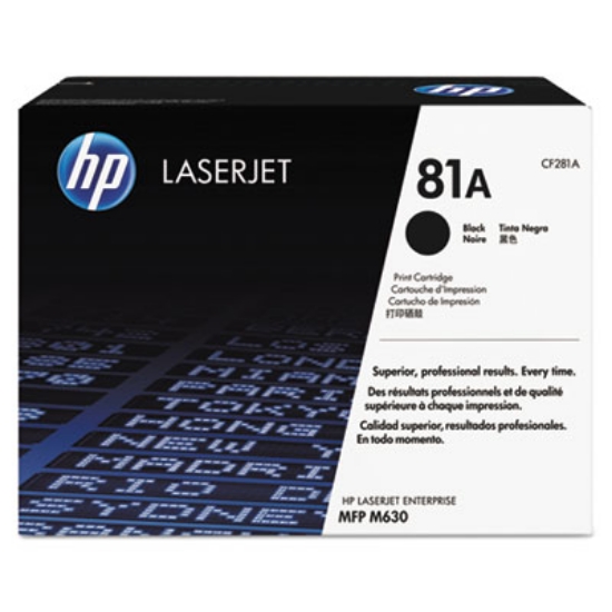 Picture of HP 81A, (CF281A) Black Original LaserJet Toner Cartridge