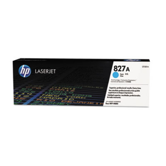 Picture of HP 827A, (CF301A) Cyan Original LaserJet Toner Cartridge