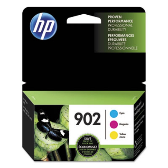 Picture of HP 902, (T0A38AN) 3-Pack Cyan/Magenta/Yellow Original Ink Cartridges